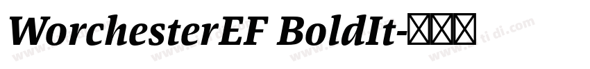 WorchesterEF BoldIt字体转换